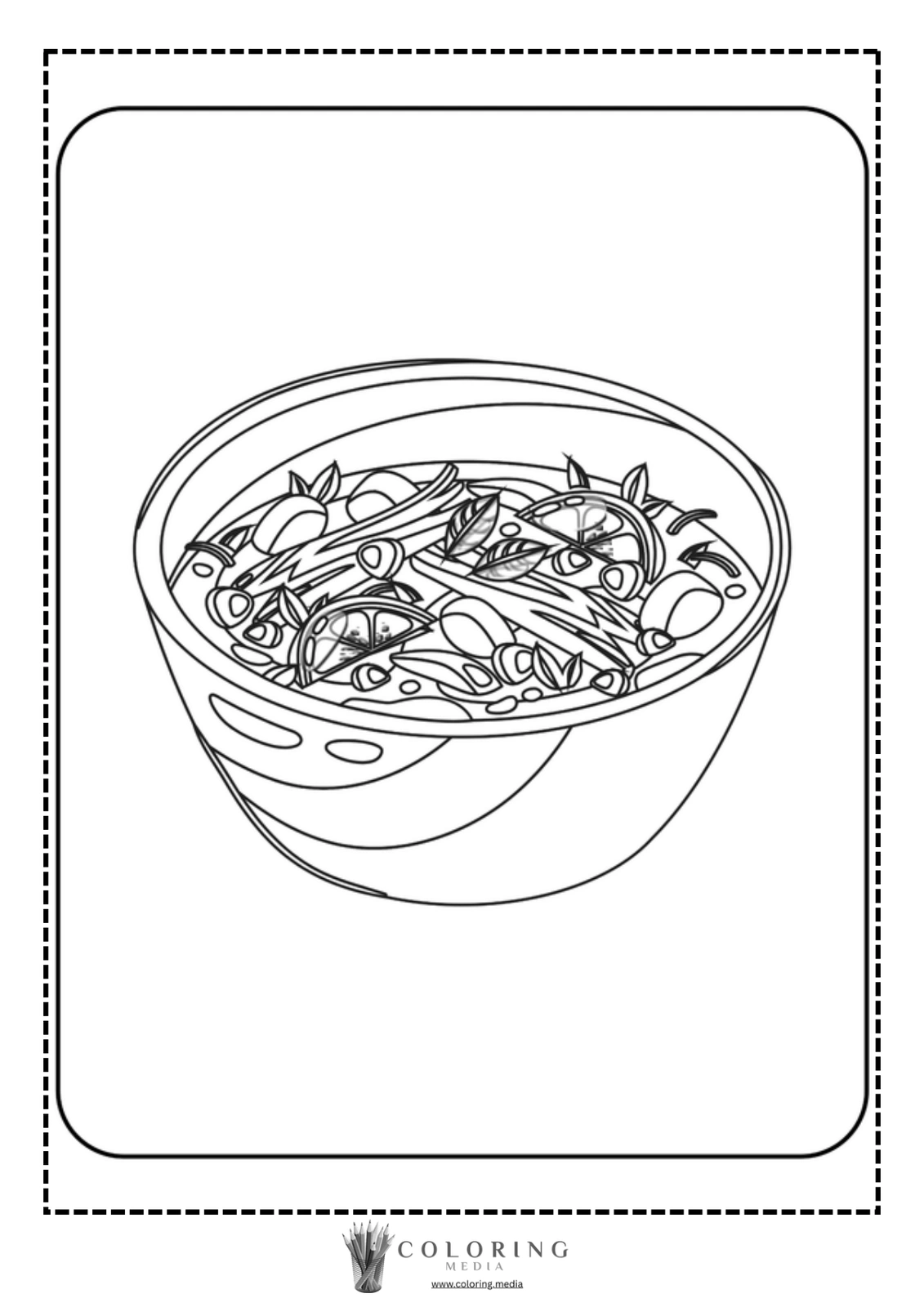 A bowl filled with various ingredients, ready for coloring.