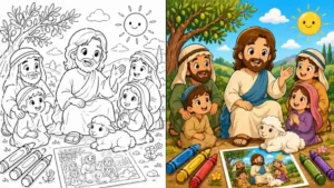 Bible Character Coloring Pages featured image