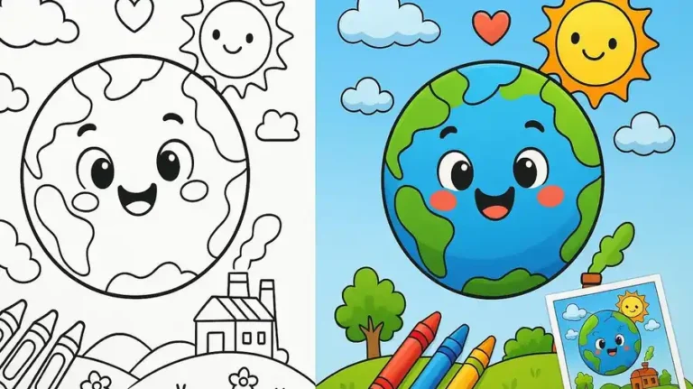 Global Warming Coloring Pages featured image