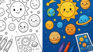 Solar System Coloring Pages featured image