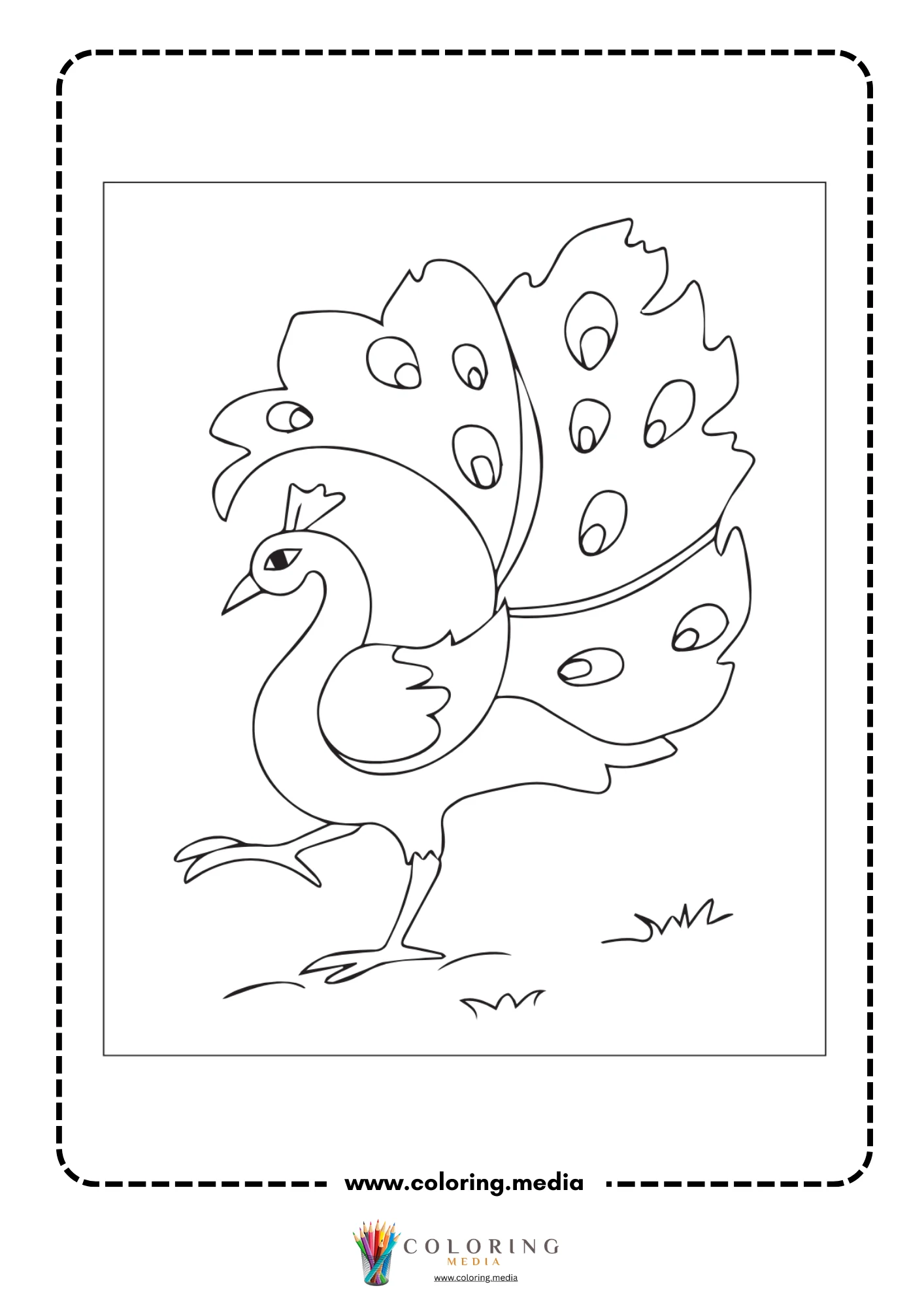 Baby chick with sun and nest scene