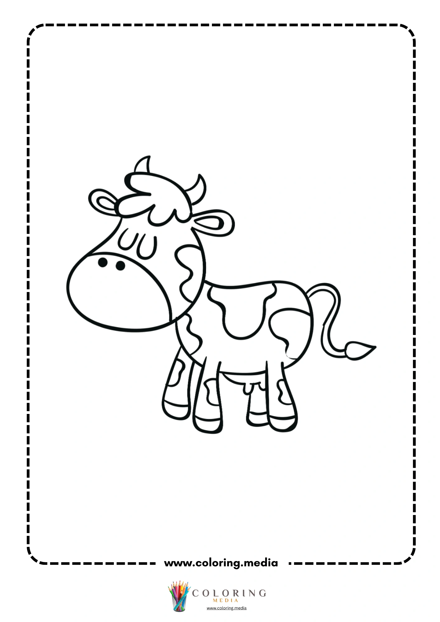 Rhinoceros with large horn on snout