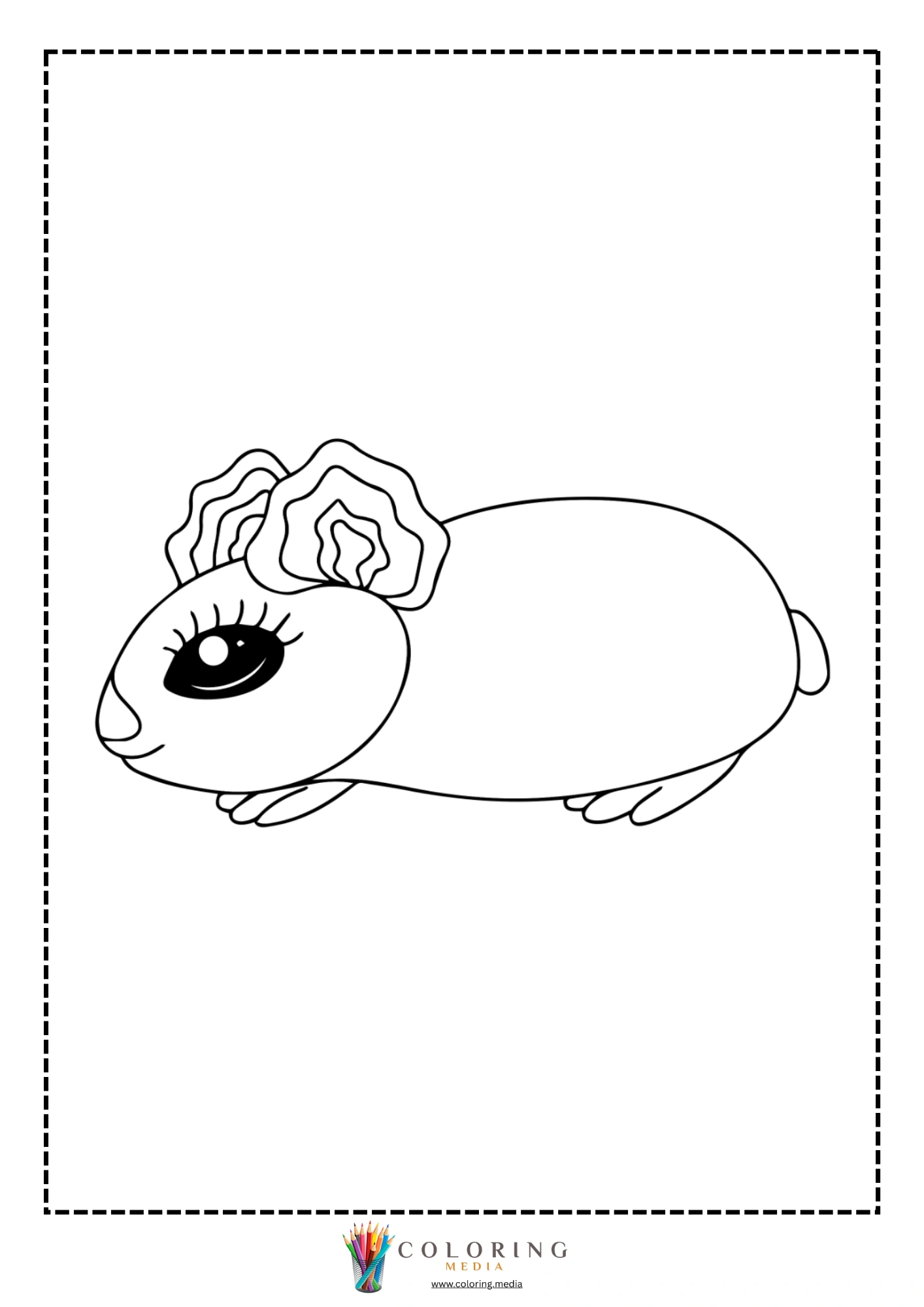 Simple guinea pig outline