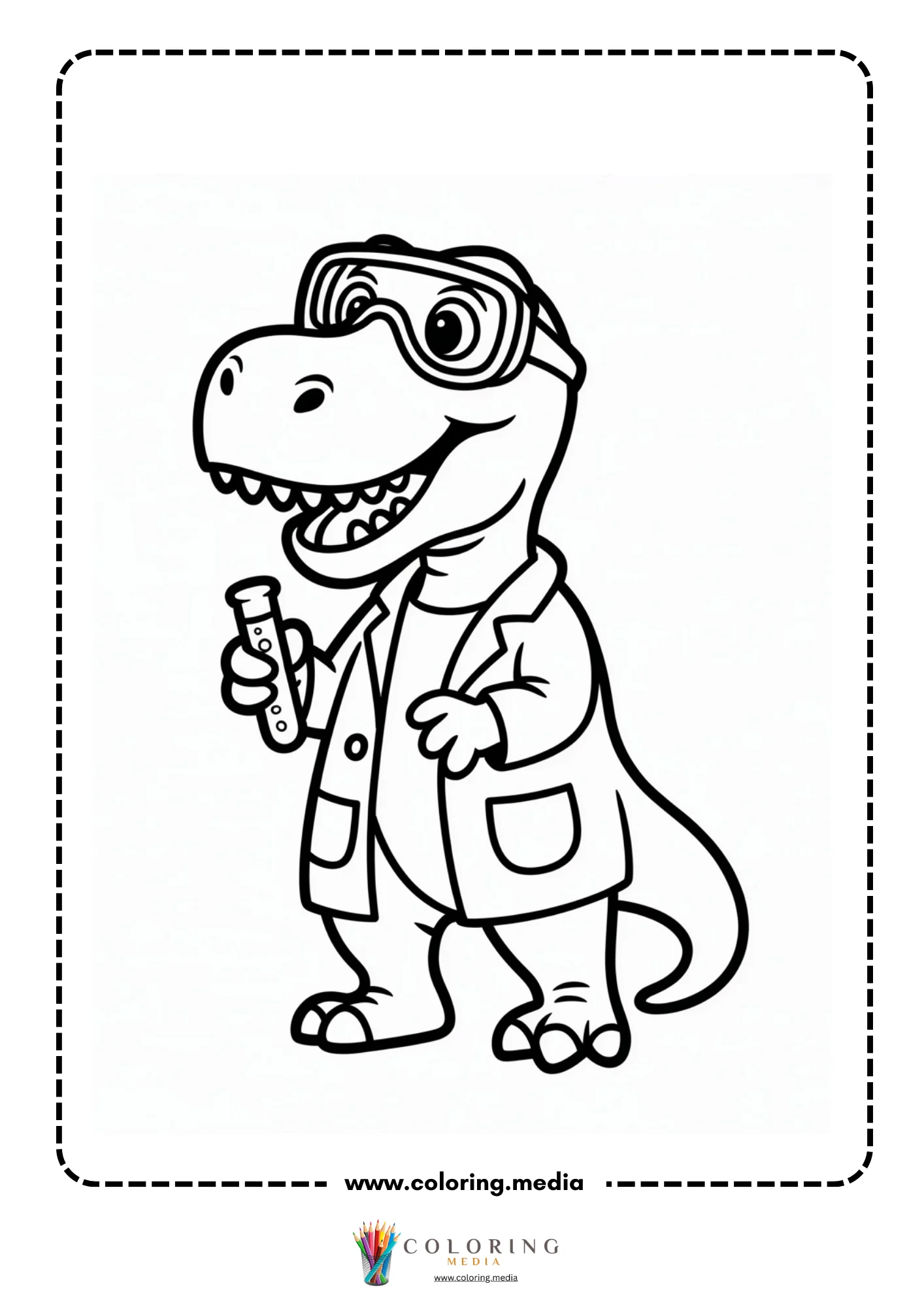 Two t-rex dinosaurs standing together