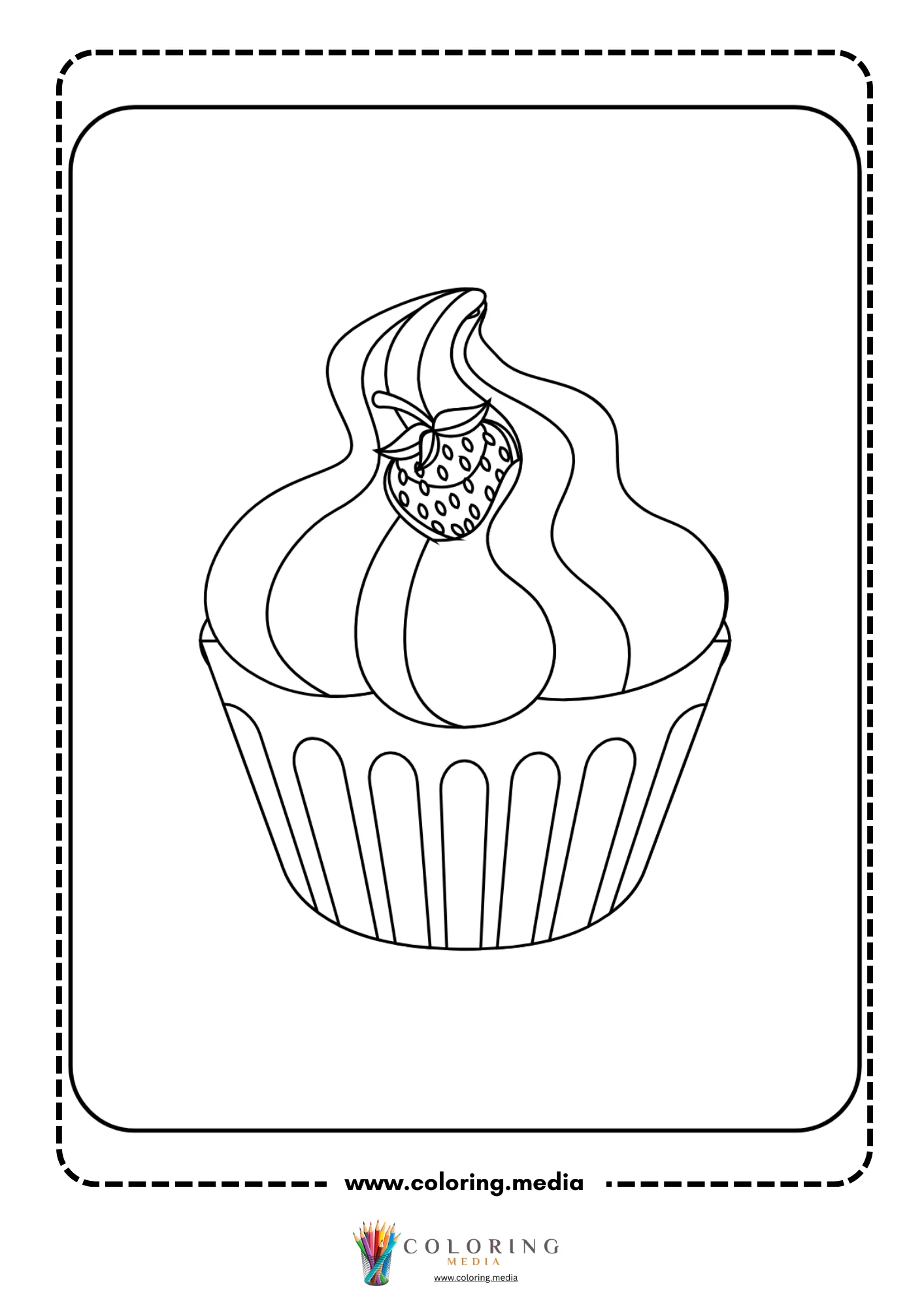 Cupcake with many candy toppings