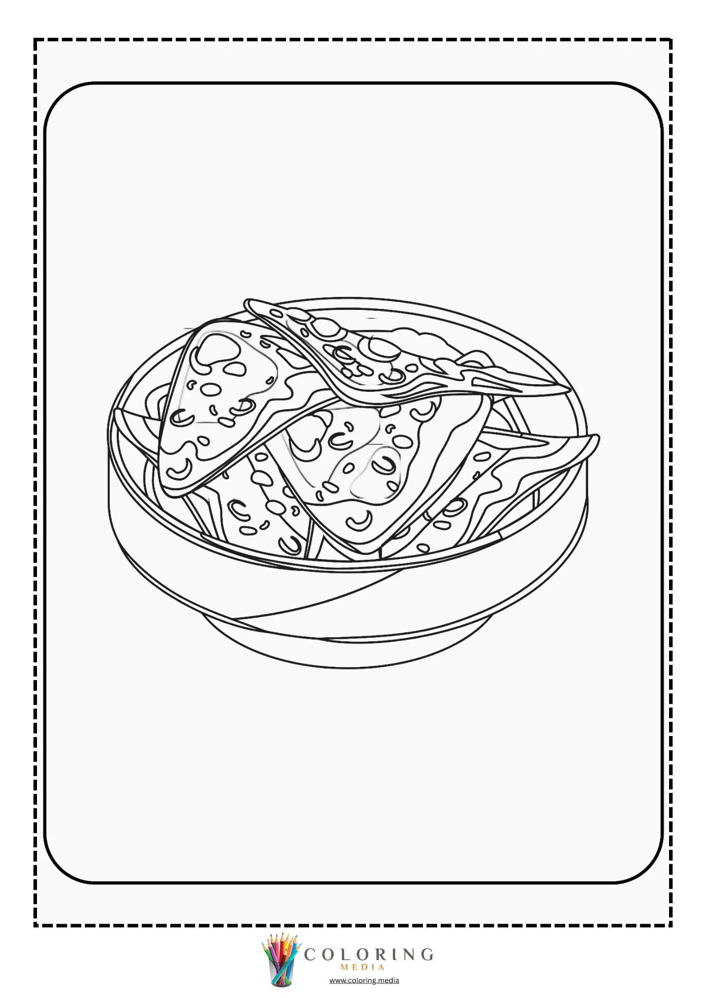 Bowl of pizza slices