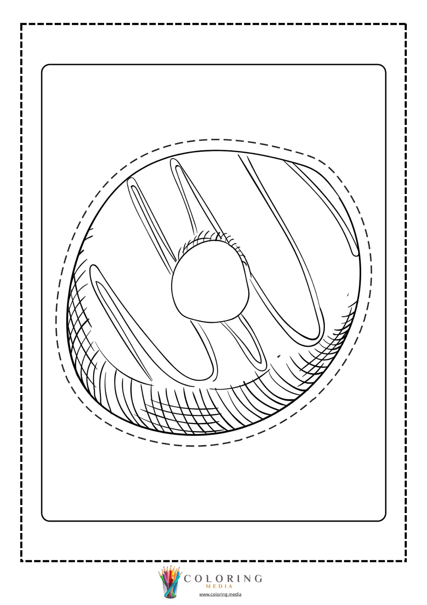 Donut with small round sprinkles