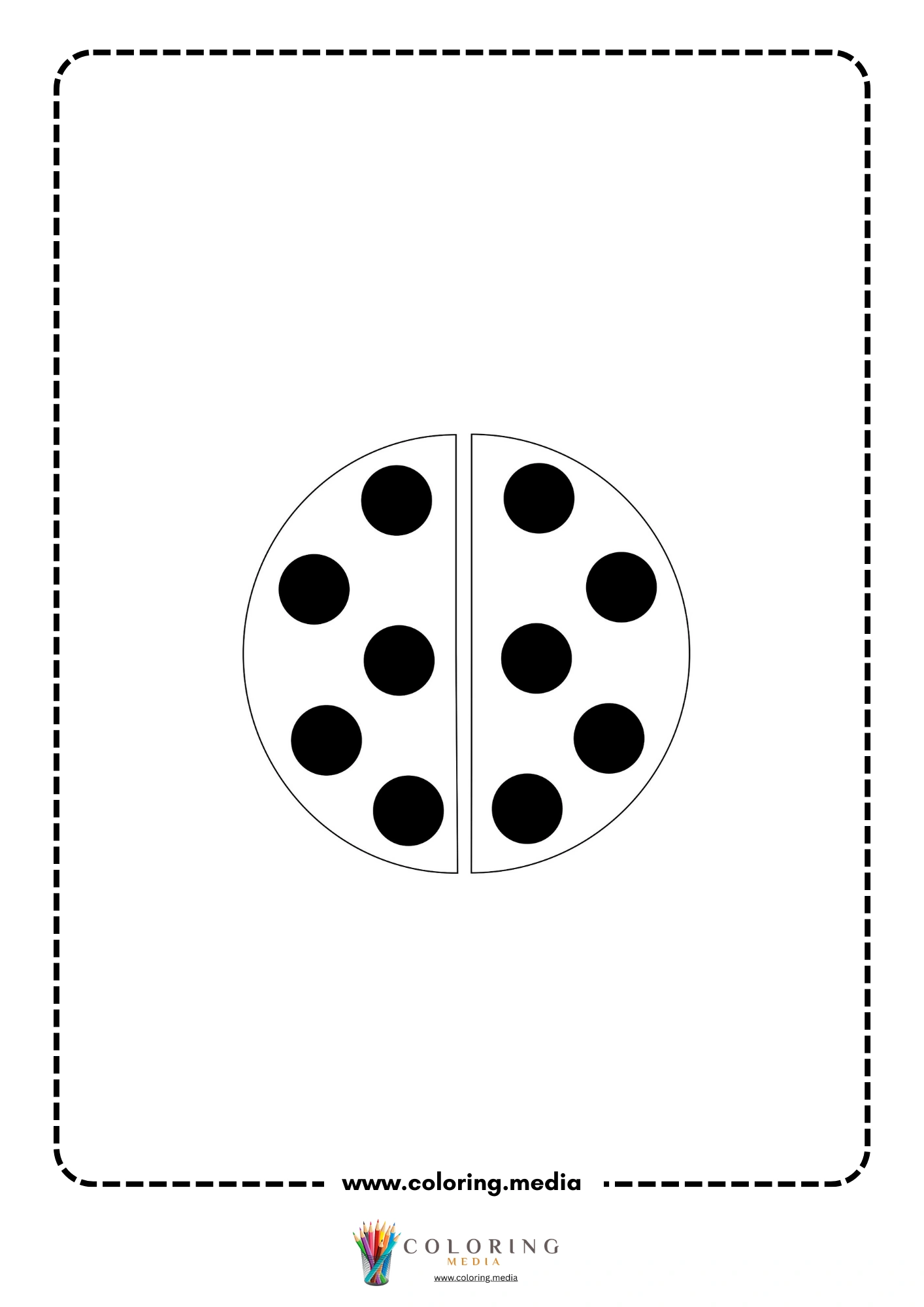 Ladybug body halves craft page