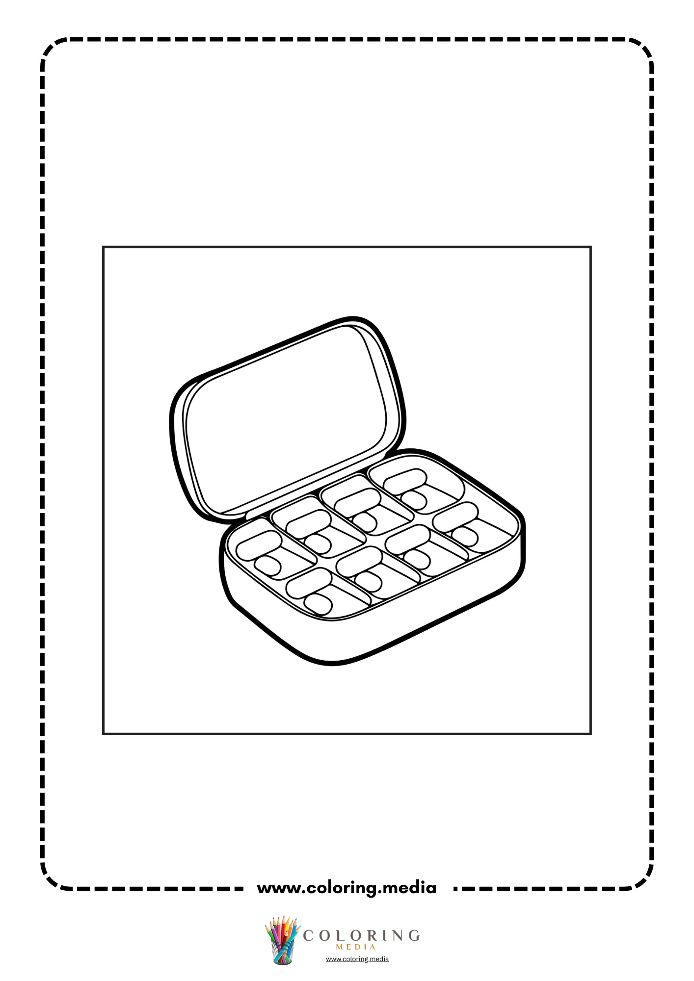 Medical coloring page with nurse helping a patient