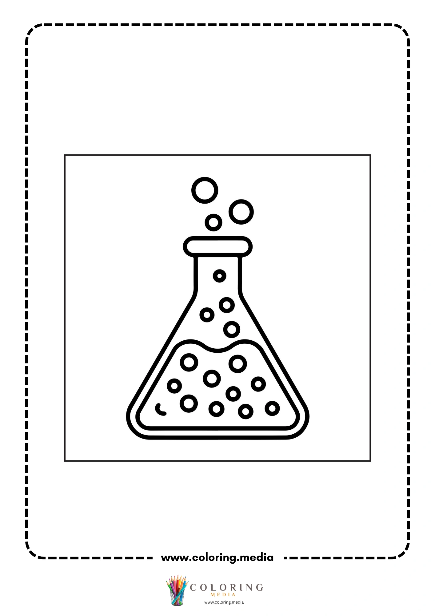 Medical coloring page with stethoscope and medical tools