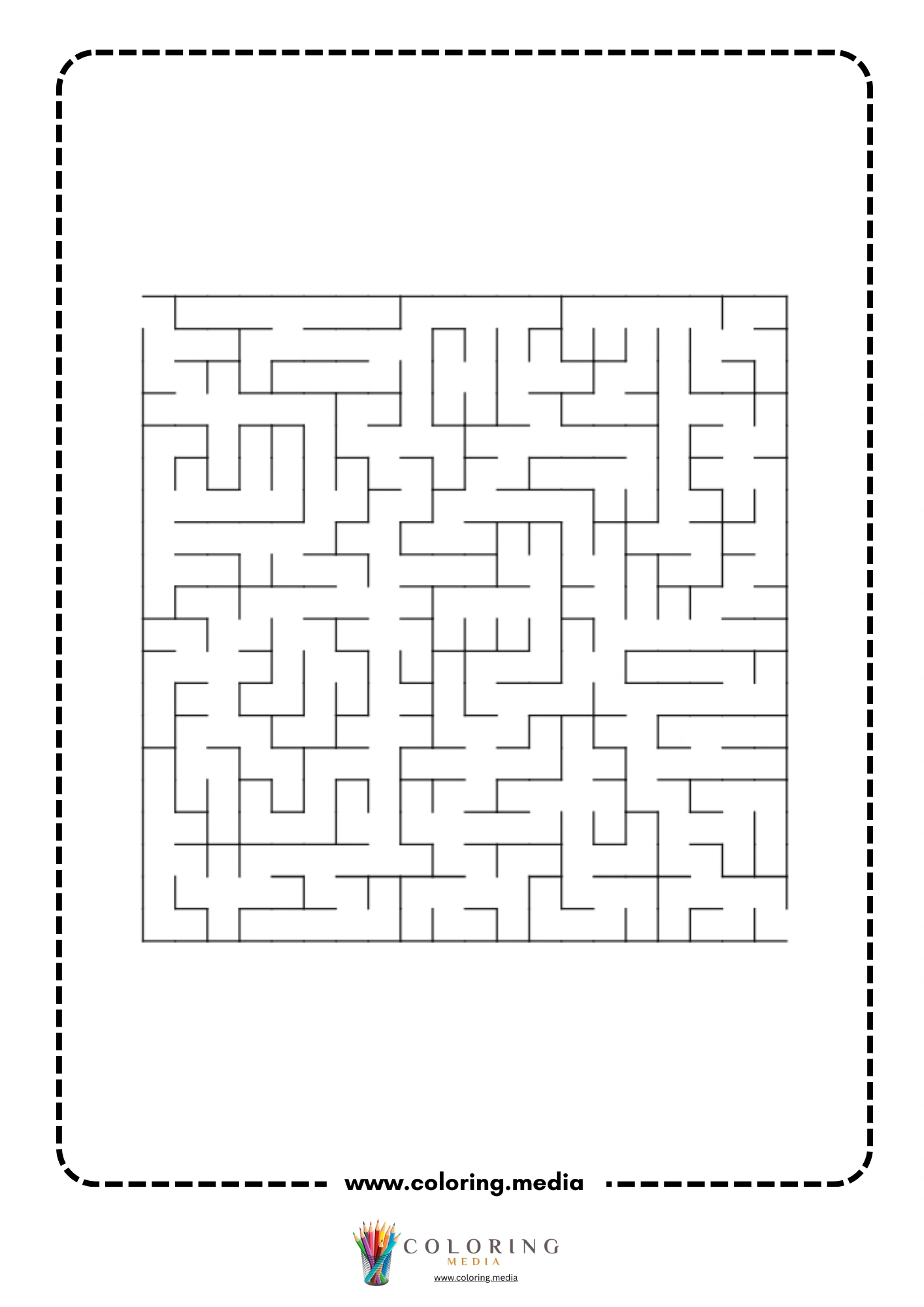 Blank square maze activity page 5