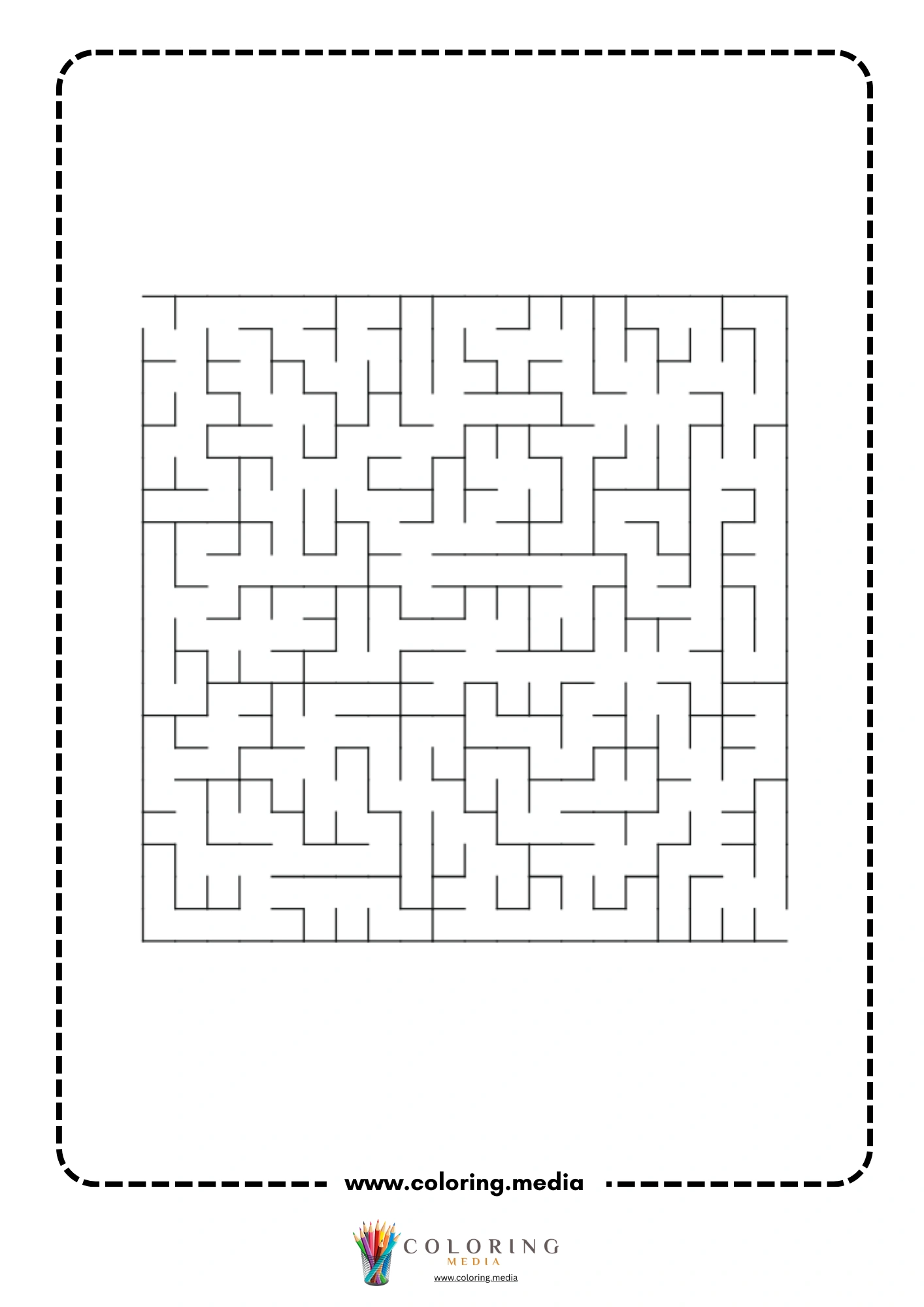 Blank square maze activity page 10