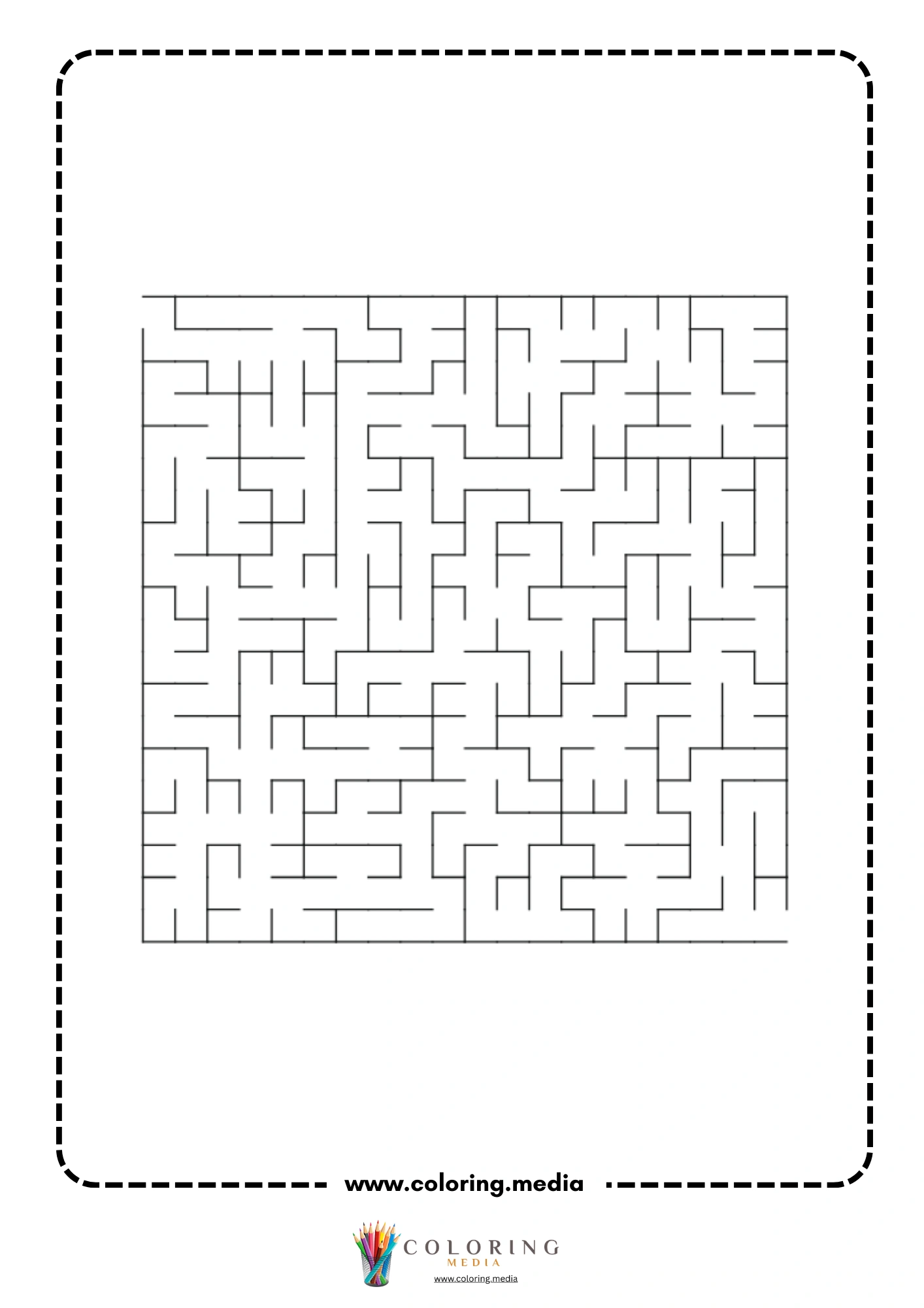 Blank square maze activity page 15