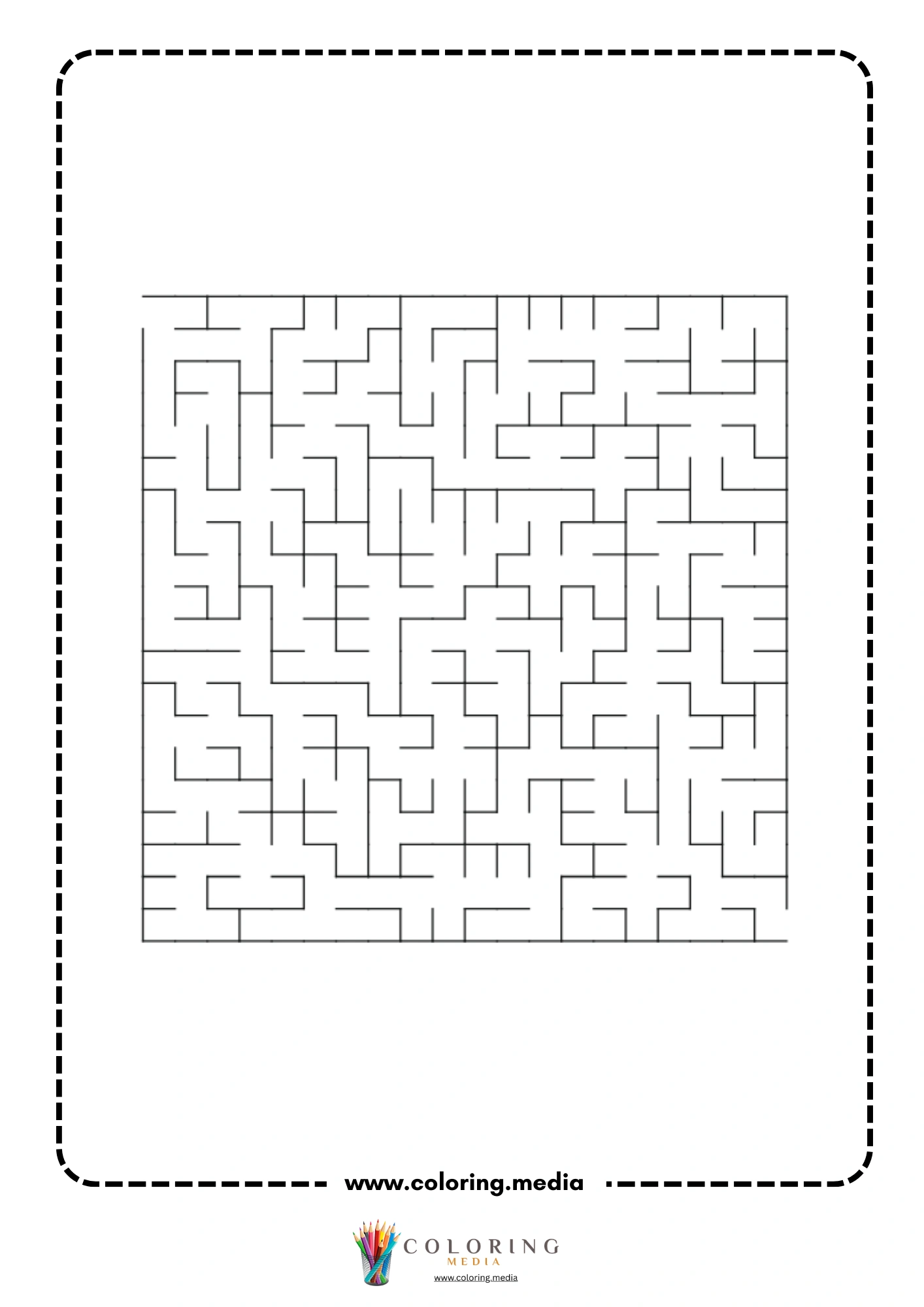 Blank square maze activity page 3